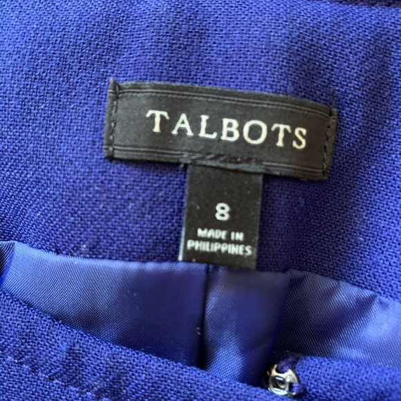 Talbots Royal Blue Shift Dress Size 8 - Picture 9 of 9